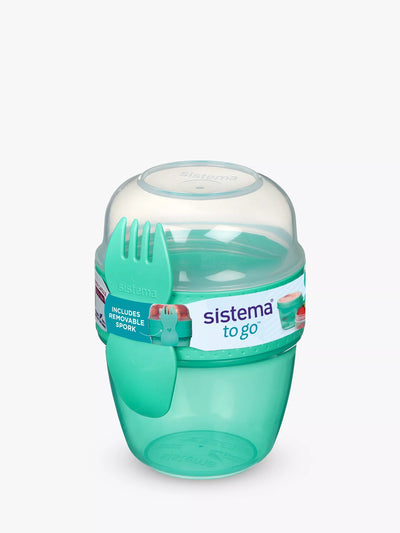 John Lewis Sistema To-Go Snack Capsule with Spork Assorted Food Storage Container 515ml- Buy online at McGrocer