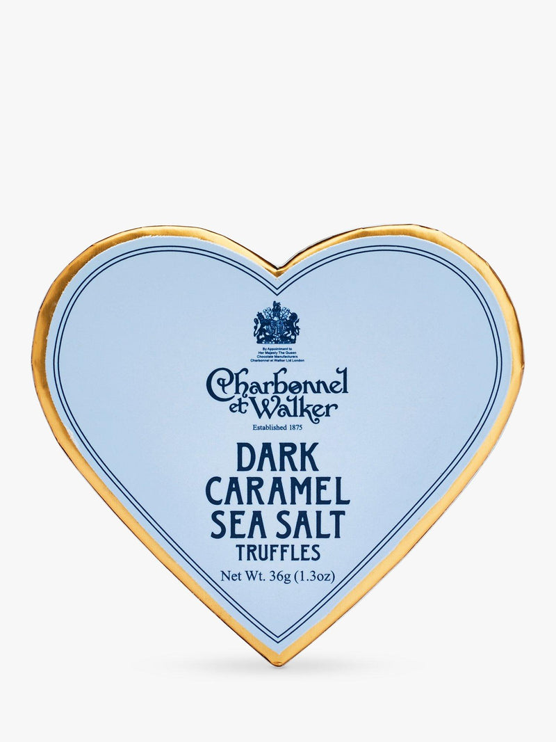 Charbonnel et Walker mini heart box truffles 36g, imported from the UK