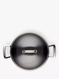 Le Creuset shallow casserole with toughened non-stick coating and glass lid, 24cm, UK version