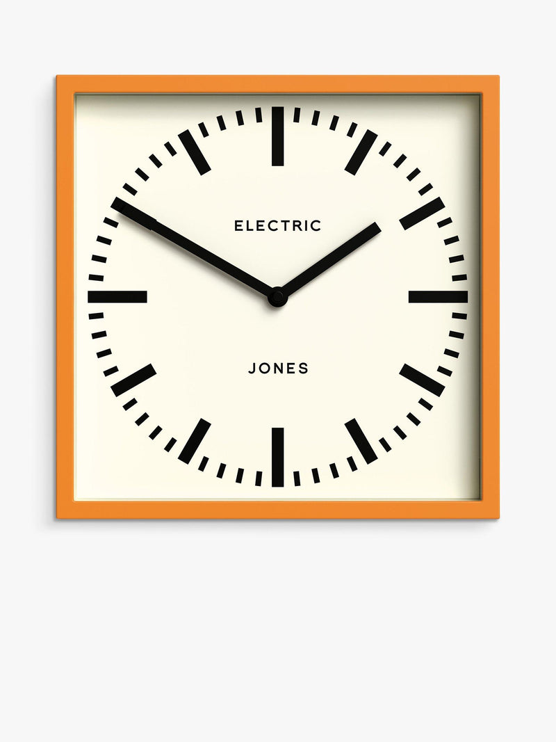 Jones Clocks wall clock orange 25cm, UK version