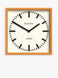 Jones Clocks wall clock orange 25cm, UK version