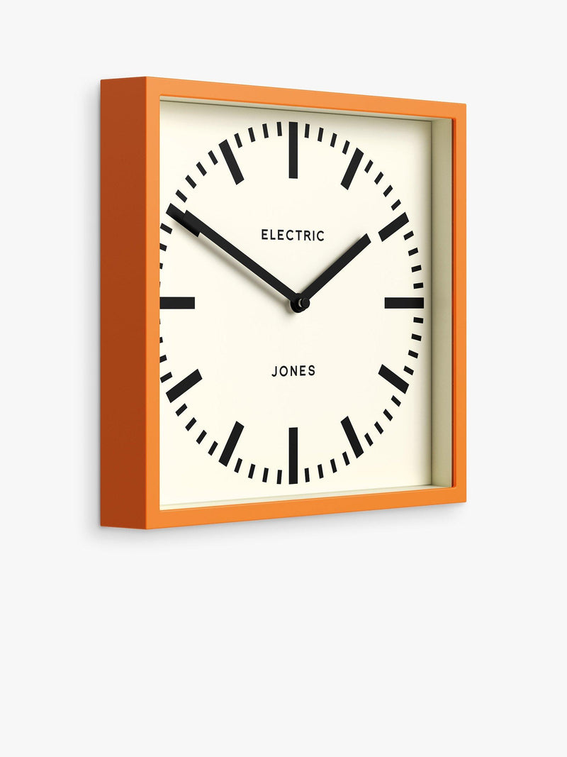 Jones Clocks wall clock orange 25cm, UK version