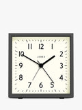 Jones Clocks Disc Square Analogue Alarm Clock, UK version