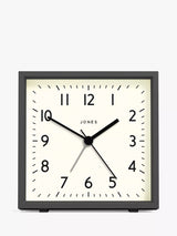 John Lewis Jones Clocks Disc Square Analogue Alarm Clock for Bedside or Desk- Buy online at McGrocer