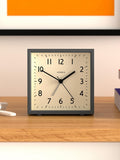 Jones Clocks Disc Square Analogue Alarm Clock, UK version