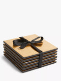 John Lewis lacquered coasters set of 6 FSC certified, UK version