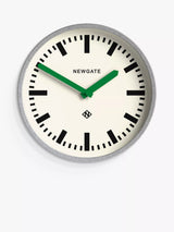 John Lewis Newgate Clocks The Luggage Analogue Wall Clock 30cm Grey/Green- Buy online at McGrocer