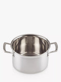 Le Creuset 3-ply stainless steel deep casserole with lid 20cm, UK version