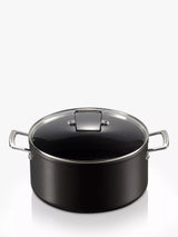 John Lewis Le Creuset Toughened Non-Stick Deep Casserole Dish with Glass Lid 28cm- Buy online at McGrocer