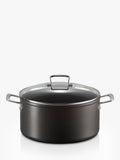 Le Creuset toughened non-stick deep casserole with glass lid 28cm, UK version