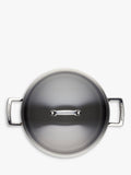 Le Creuset toughened non-stick deep casserole with glass lid 28cm, UK version