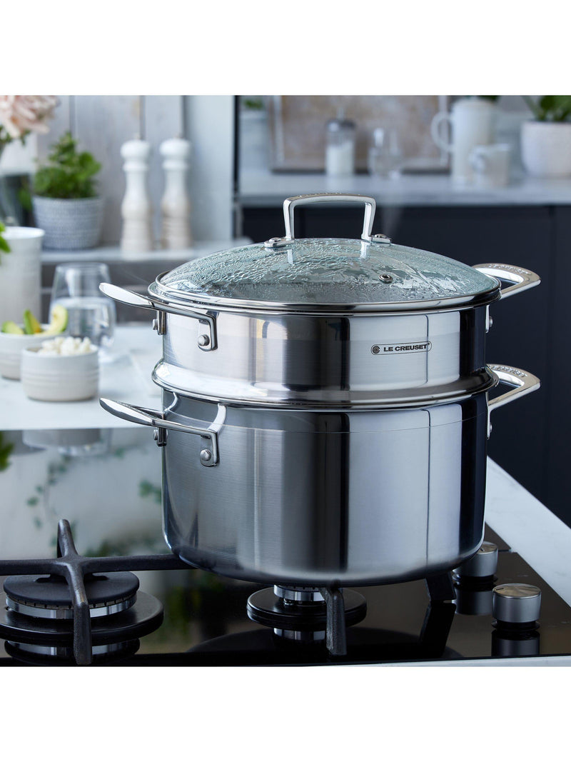 Le Creuset Multi-Steamer with Glass Lid 24cm, UK version