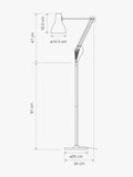 Anglepoise Paul Smith Edition 1 floor lamp 138cm, UK version