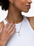 Dower & Hall keshi pearl necklace gold white (British brand)