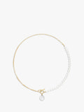 Dower & Hall keshi pearl necklace gold white (British brand)