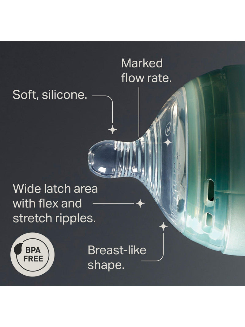 Tommee Tippee medium flow baby bottle teats pack of 2 (British brand)