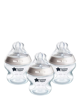 John Lewis Tommee Tippee Natural Start Anti-Colic Baby Bottles with Extra Slow Flow Teats, Pack of 3, 150ml- Buy online at McGrocer