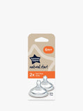 Tommee Tippee anti-colic fast flow silicone baby bottle teats pack of 2 (British brand)