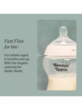 Tommee Tippee anti-colic fast flow silicone baby bottle teats pack of 2 (British brand)