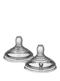 Tommee Tippee medium flow baby bottle teats pack of 2 (British brand)