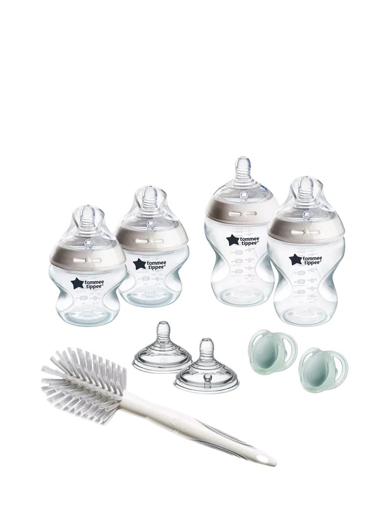 Tommee Tippee Natural Start baby bottle kit Muted with 150ml and 260ml bottles (British brand)