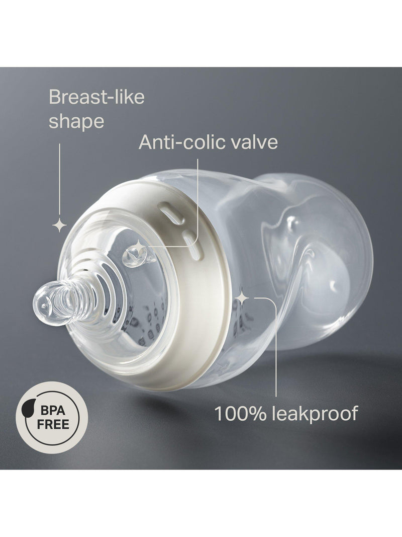 Tommee Tippee Natural Start baby bottle kit Muted with 150ml and 260ml bottles (British brand)