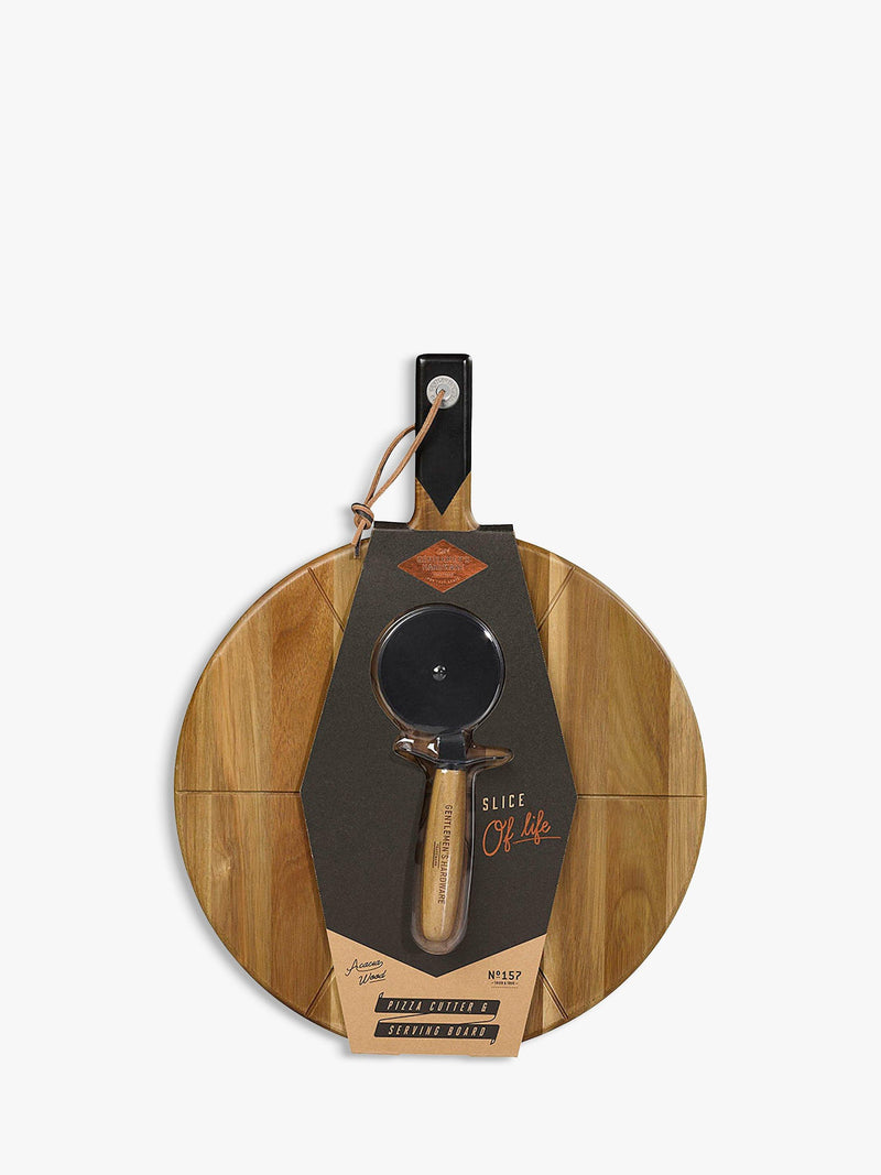 Gentlemen's Hardware pizza board with stainless steel cutter (British brand)
