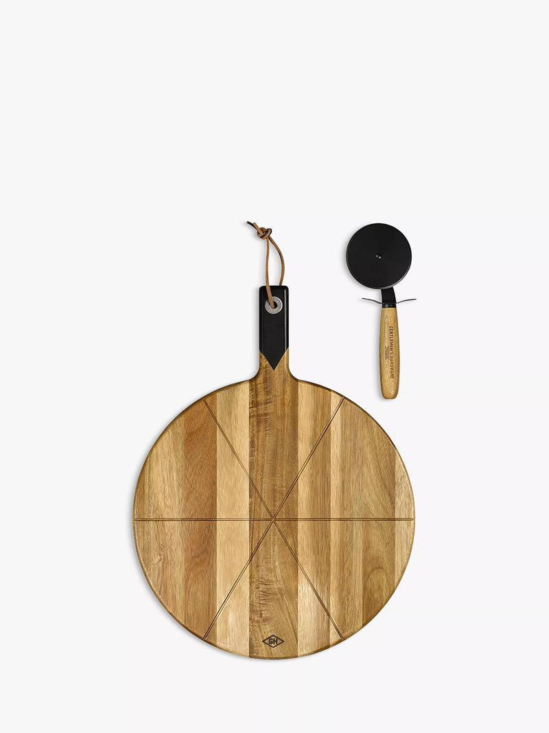 Gentlemen's Hardware pizza board with stainless steel cutter (British brand)