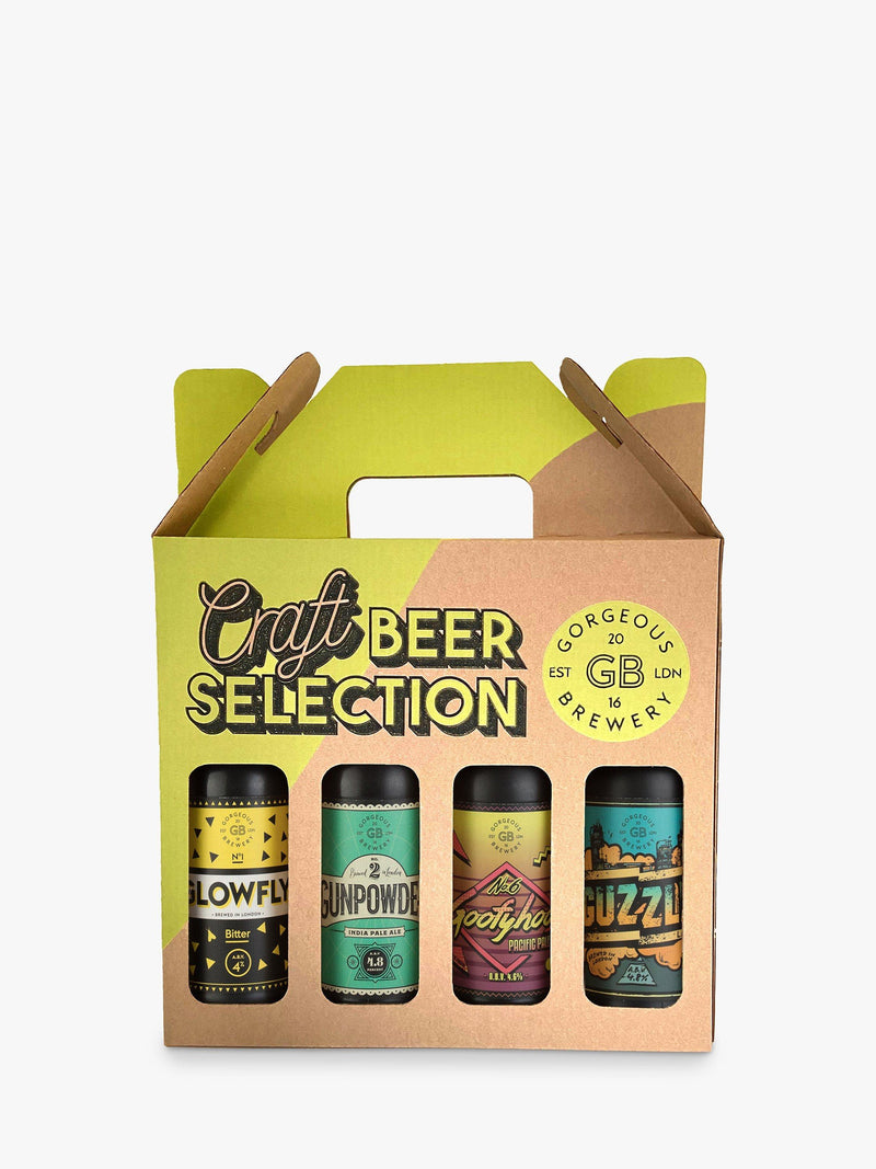 Gorgeous Brewery craft beer selection variety pack 4 x 330ml bottles, UK version