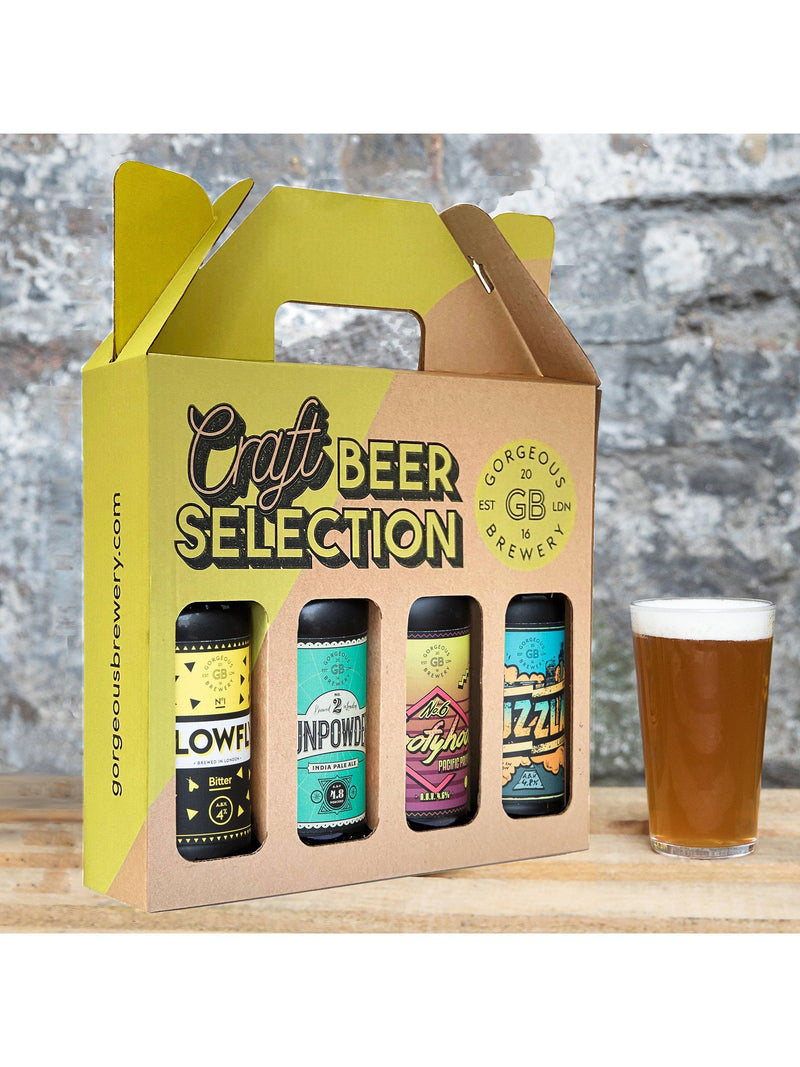 Gorgeous Brewery craft beer selection variety pack 4 x 330ml bottles, UK version