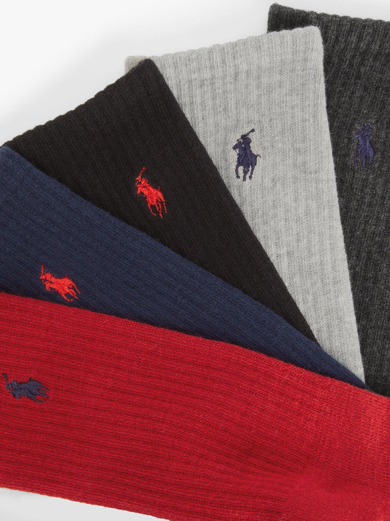 Ralph Lauren crew socks 6-pack one size - British product