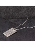 Hoxton London sterling silver dog tag pendant necklace, UK version