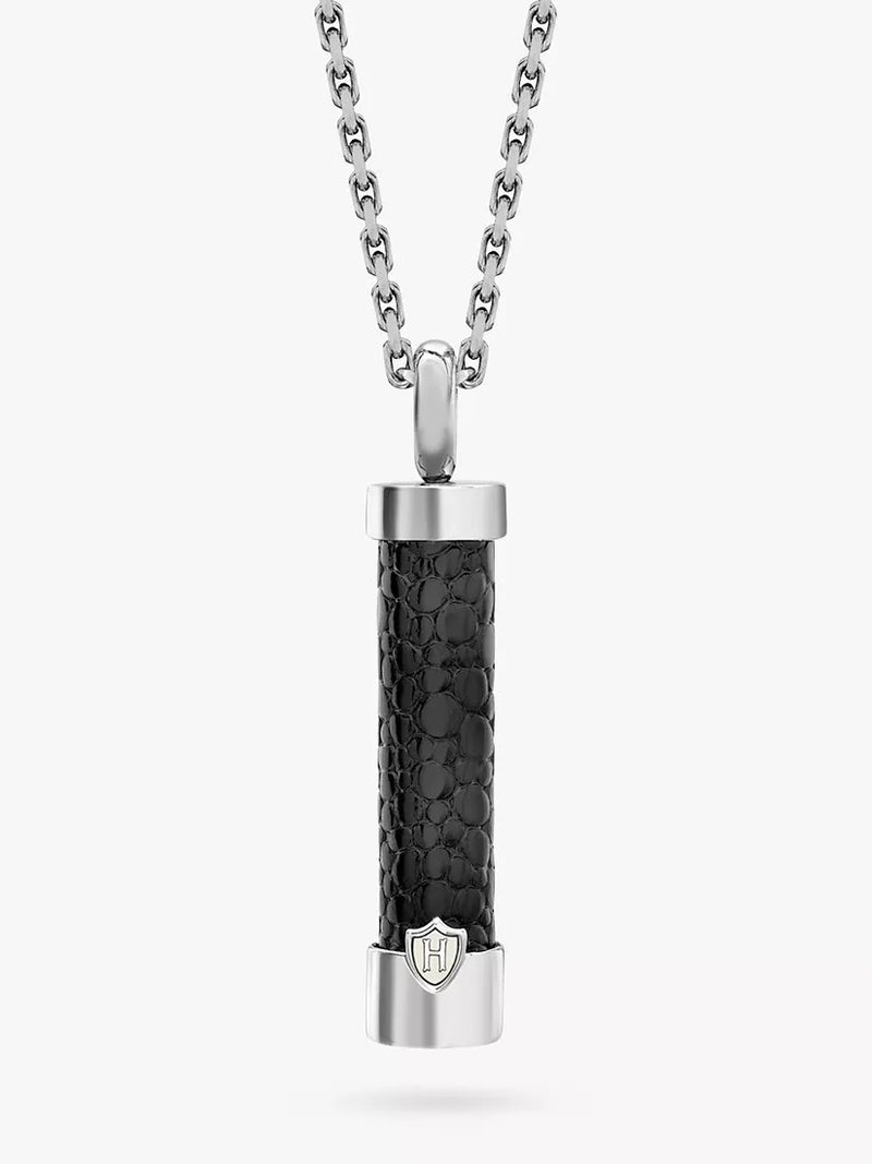 Hoxton London men's leather pendant necklace, UK version