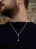 Hoxton London men's leather pendant necklace, UK version