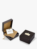 Hoxton London pendant necklace dog tag sapphire cross, UK version
