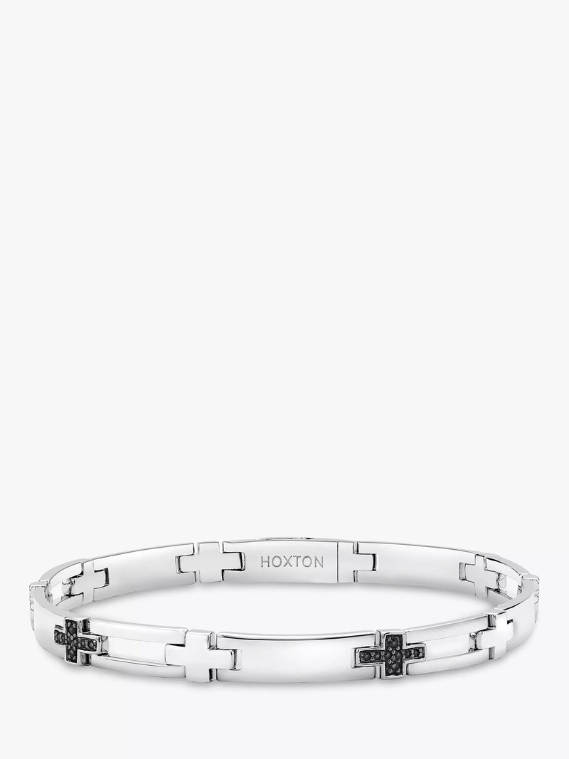 Hoxton London cross link sapphire bracelet, imported from the UK