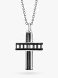 Hoxton London cross pendant necklace silver - British product