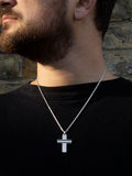 Hoxton London cross pendant necklace silver - British product