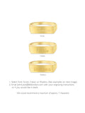 IBB rectangular signet ring 9ct gold personalised (British brand)