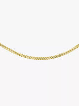 John Lewis IBB 9ct Gold 50 Diamond Cut Fine Curb Chain Necklace- Buy online at McGrocer