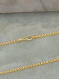 IBB 9ct gold diamond cut curb chain 51cm (British brand)