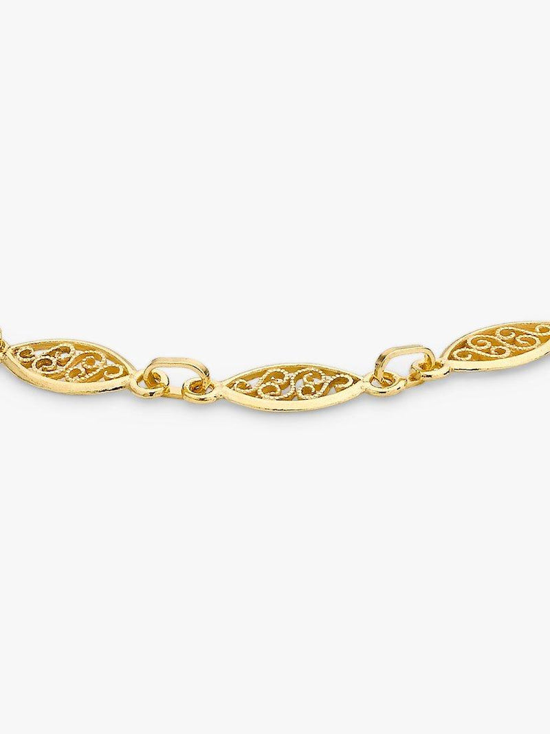 IBB filigree oval chain bracelet 18cm, UK version