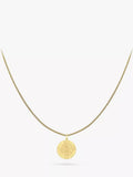 IBB 9ct gold St Christopher pendant necklace 51cm chain (British brand)