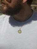 IBB 9ct gold St Christopher pendant necklace 51cm chain (British brand)
