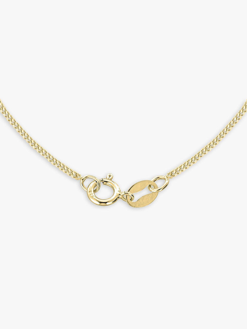 IBB 9ct gold St Christopher pendant necklace 51cm chain (British brand)