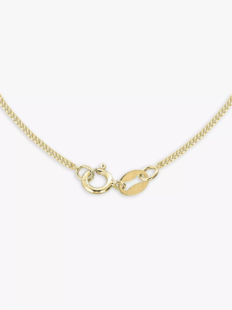 IBB 9ct gold St Christopher pendant necklace 51cm chain (British brand)