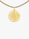 IBB 9ct gold St Christopher pendant necklace 51cm chain (British brand)
