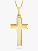 John Lewis IBB 9ct Gold Cross Pendant Necklace- Buy online at McGrocer