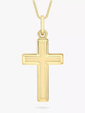 IBB gold cross pendant necklace 9ct, imported from the UK