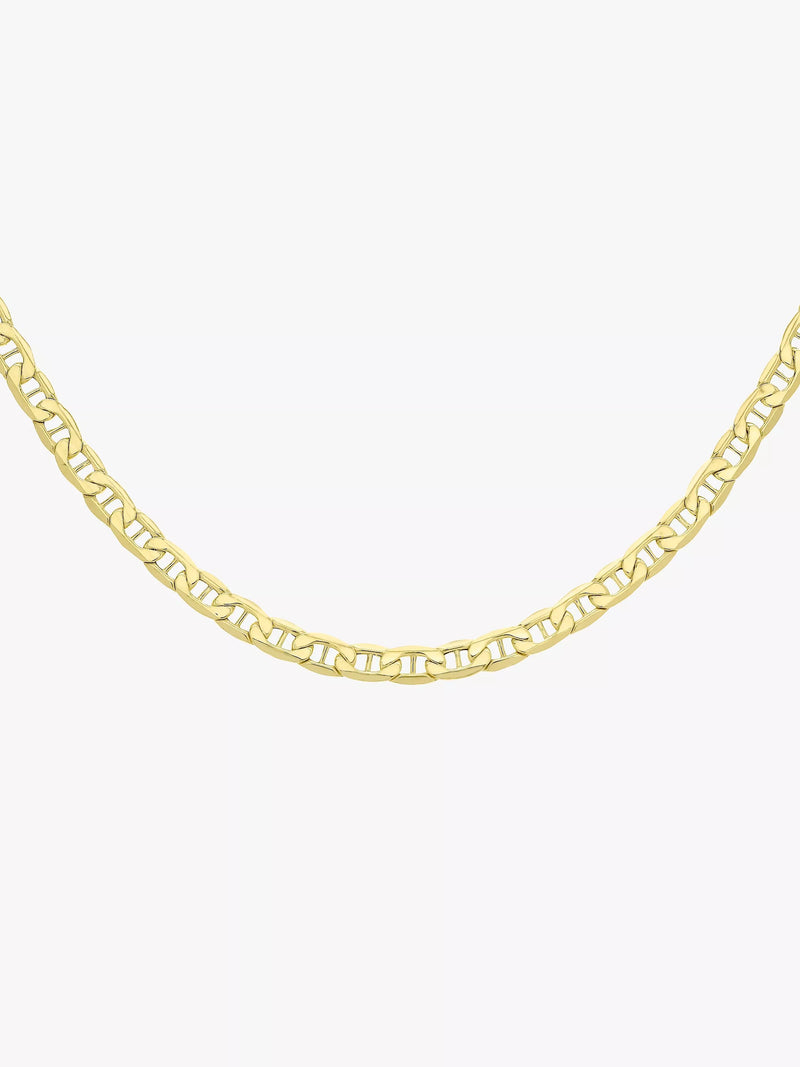 IBB 9ct gold Rambo chain necklace 51cm, imported from the UK